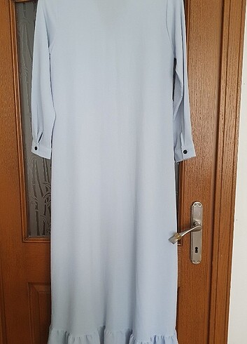 36 Beden mavi Renk Düğmeli elbise