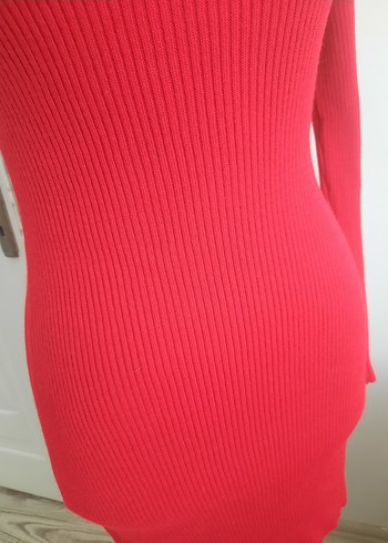 Kırmızı Kadın Triko Bisiklet Yaka Kazak - Görsel 4