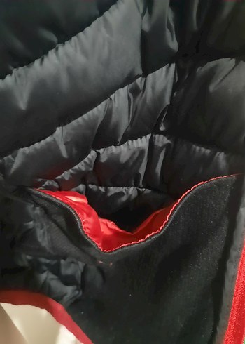 Kırmızı Kadın Kışlık Fermuarlı Mont - Görsel 8