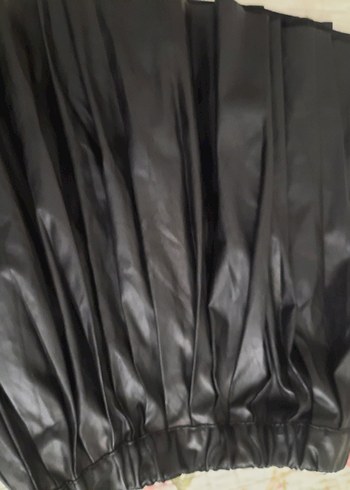 Kadın Siyah Pilili Midi Etek - Görsel 5