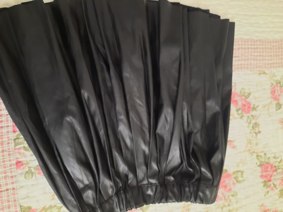 Kadın Siyah Pilili Midi Etek - Görsel 5