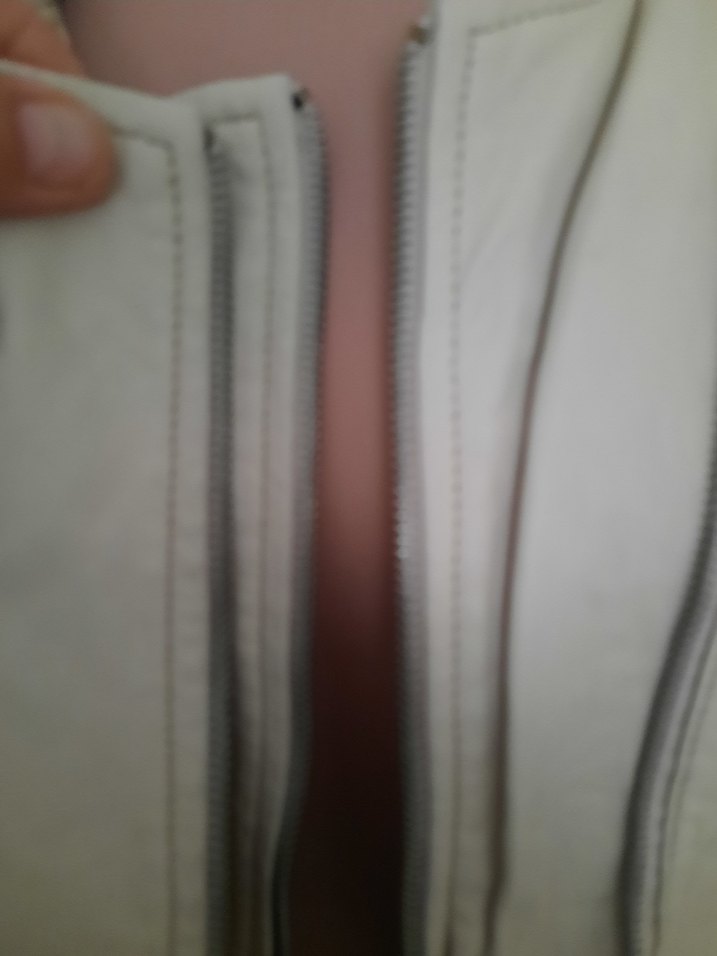 Bej Deri Kadın mont Fermuarlı - Görsel 3