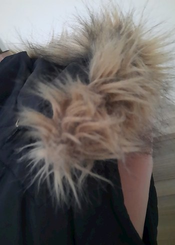 Kürklü Siyah Kadın Yelek - Görsel 3