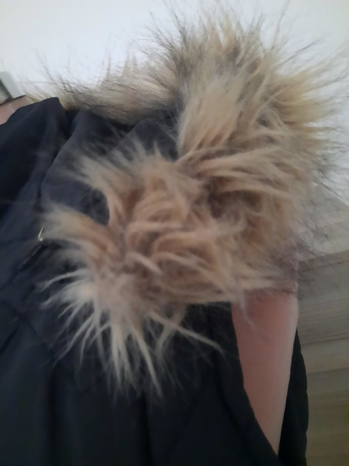 Kürklü Siyah Kadın Yelek - Görsel 3