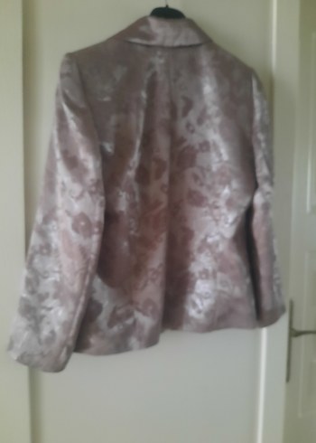 Nakışlı Gri  kısa Ceket - Görsel 8