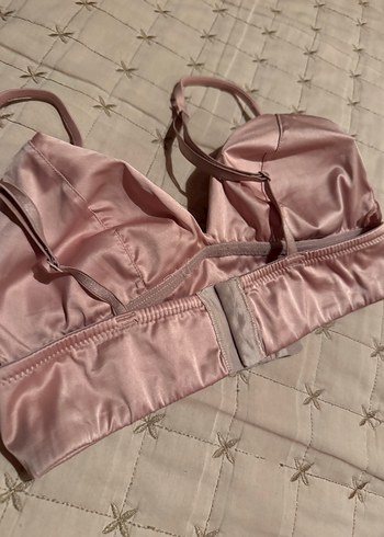 s Beden pembe Renk Pastel Pembe Kadın Bralet