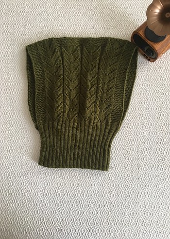 Yeşil Örgü Bohem Kazak ve Mini Etek Takımı - Görsel 3