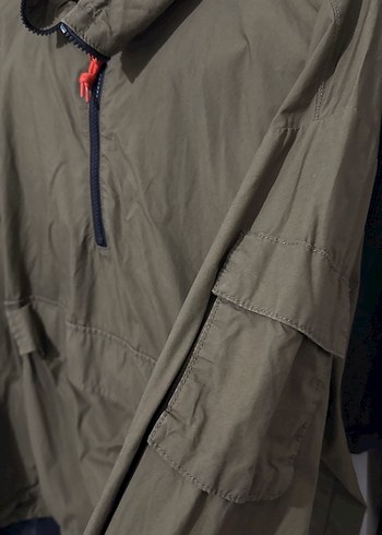 Erkek Haki Midi Boy Bel Detaylı Yağmurluk - Görsel 2