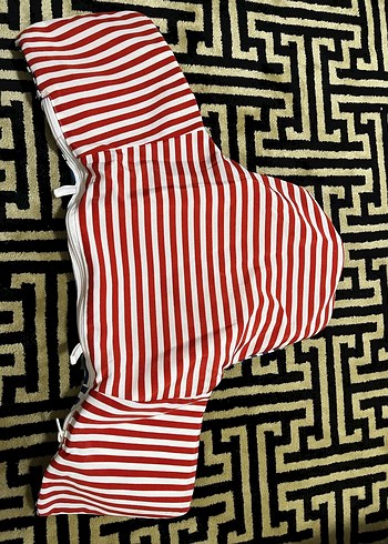Kırmızı Çizgili Bebek Taşıma Slingi