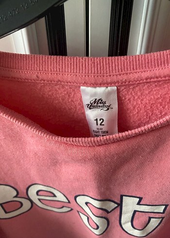 Kız Çocuk Pembe Uzun Kollu Sweatshirt - Görsel 3