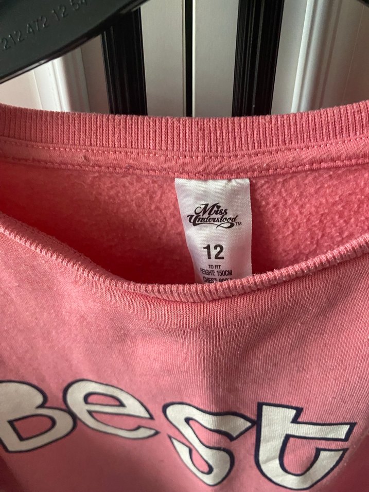 Kız Çocuk Pembe Uzun Kollu Sweatshirt - Görsel 3