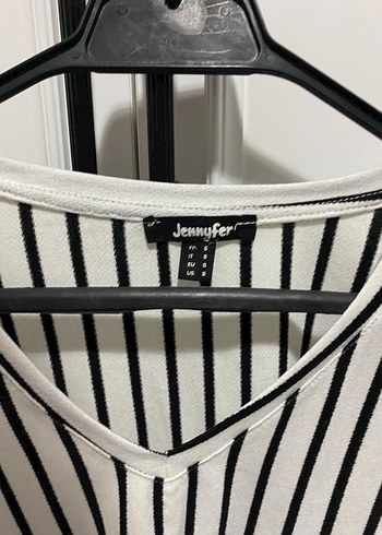 Çizgili Kadın Bluz - Görsel 2