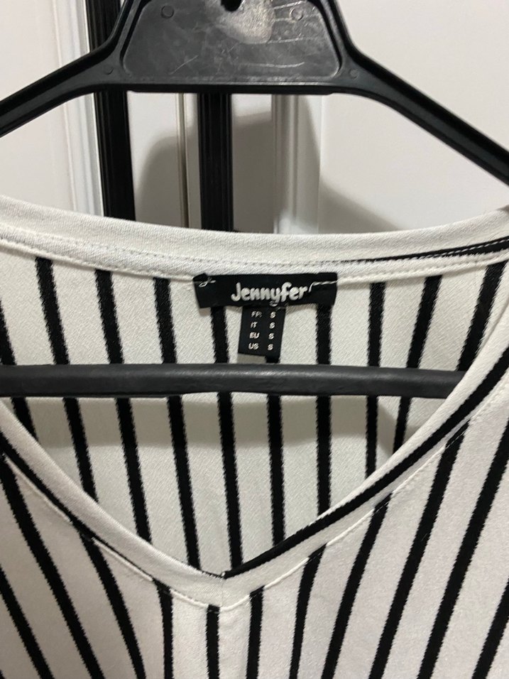 Çizgili Kadın Bluz - Görsel 2