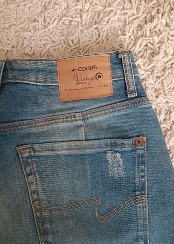 Rahat Kesim Mavi Kadın Midi Kot Pantolon - Görsel 3