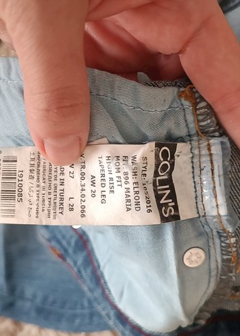 Rahat Kesim Mavi Kadın Midi Kot Pantolon - Görsel 9