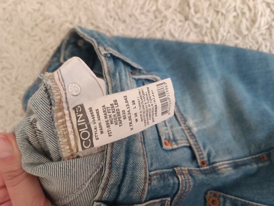 Rahat Kesim Mavi Kadın Midi Kot Pantolon - Görsel 5