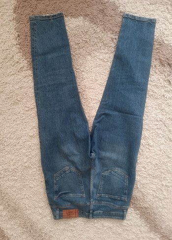 Mavi Rahat Kesim Kadın Midi Kot Pantolon - Görsel 4