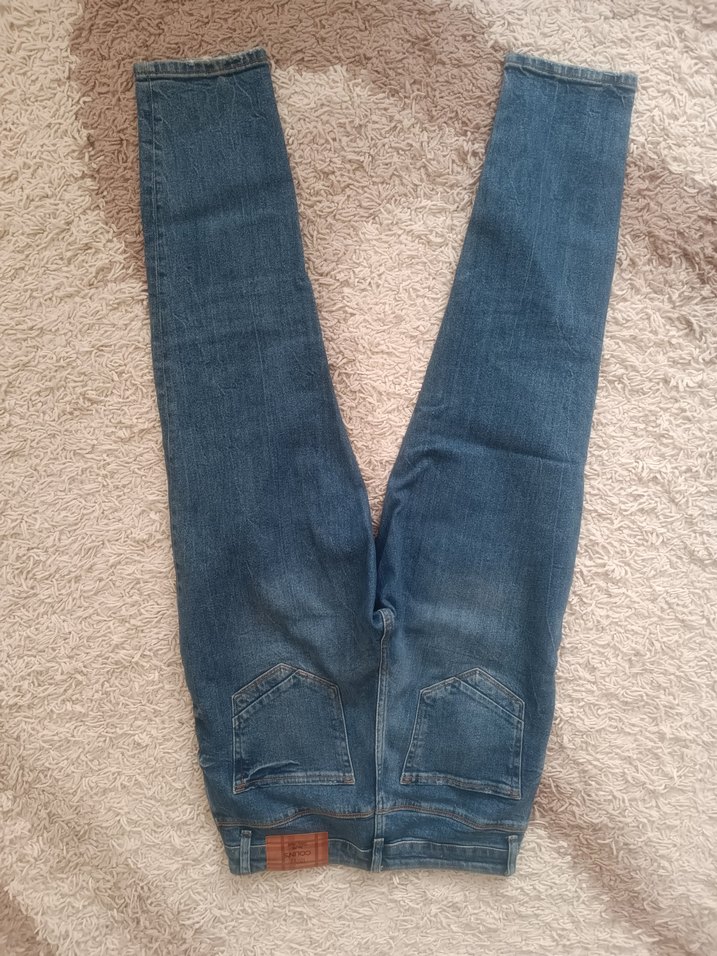 Mavi Rahat Kesim Kadın Midi Kot Pantolon - Görsel 4