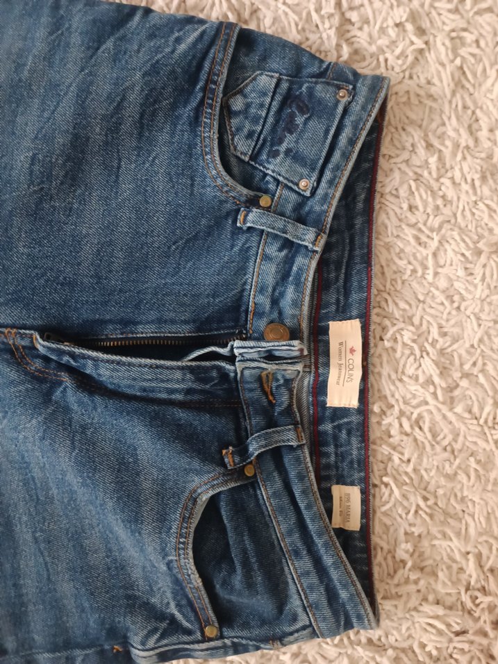 Mavi Rahat Kesim Kadın Midi Kot Pantolon - Görsel 2