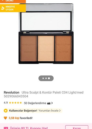 Revolution Ultra Sculpt & Kontür Paleti C04 Light/Med - Görsel 2