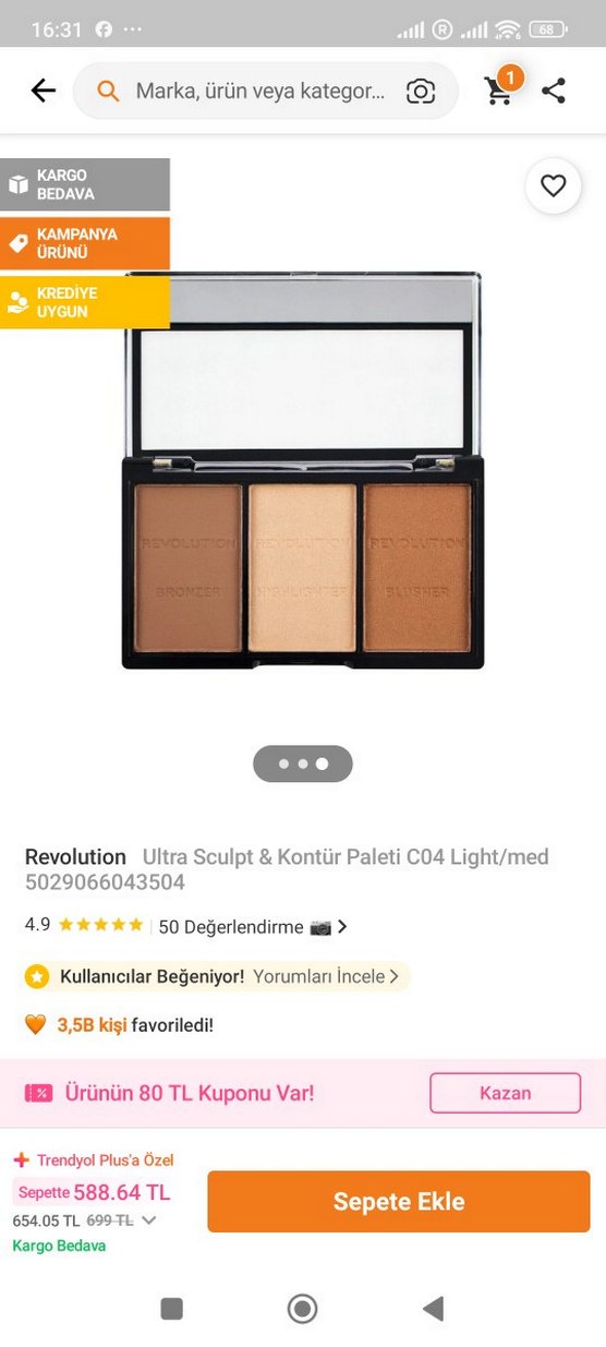 Revolution Ultra Sculpt & Kontür Paleti C04 Light/Med - Görsel 2