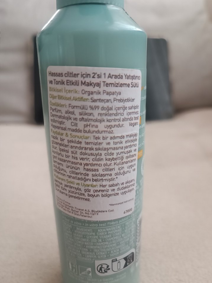 Yves Rocher Canlandırıcı Yüz Temizleme Sütü 200ml - Görsel 3