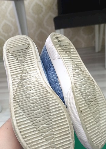 Kadın Kot Kumaş NakışlıSpor Ayakkabı - Görsel 5