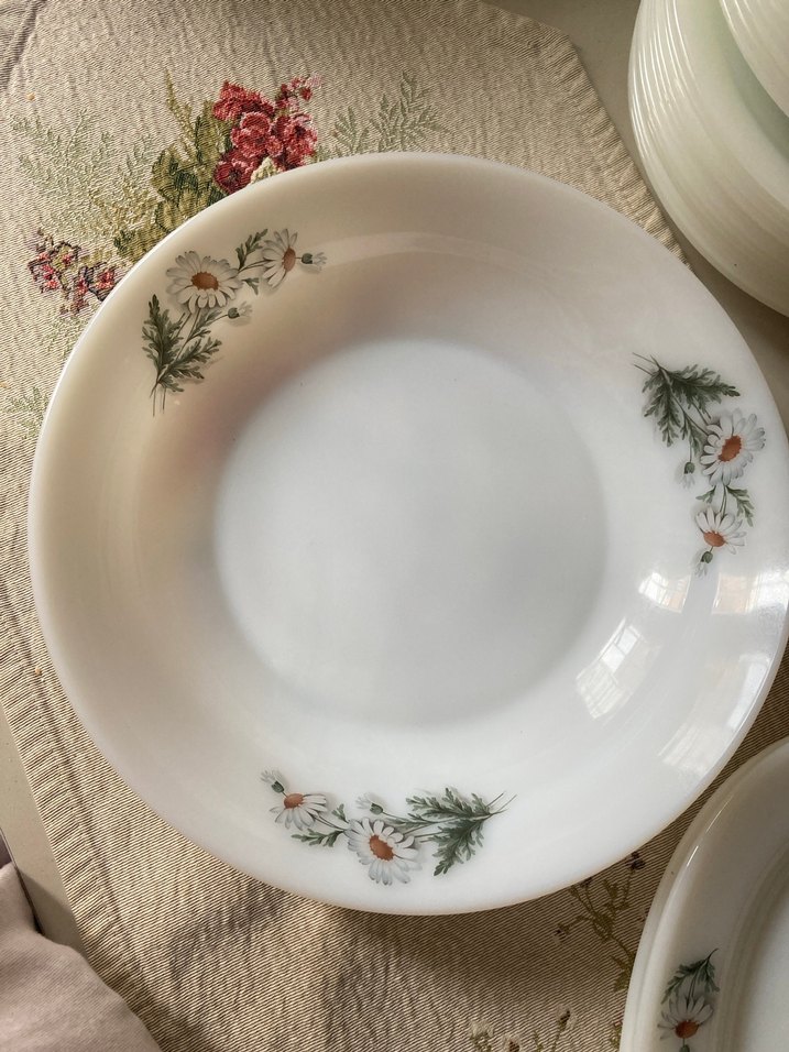 Arcopal France Beyaz Çiçekli Hafif Yemek Takımı - Görsel 4