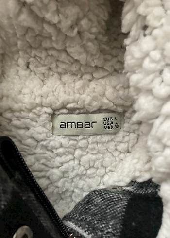 Gri Ekoseli Kürklü Kapüşonlu Kışlık Ceket - Görsel 4