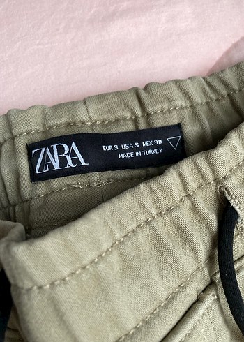 Zara Erkek Haki Rahat Kesim Pantolon - Görsel 3