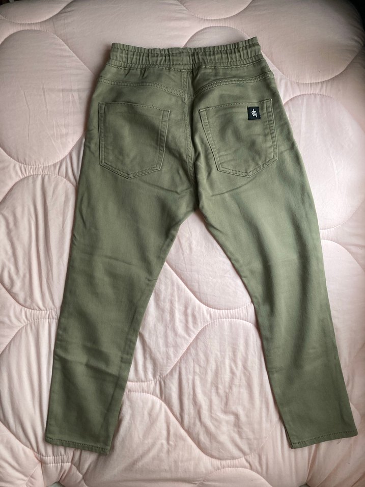 Zara Erkek Haki Rahat Kesim Pantolon - Görsel 2