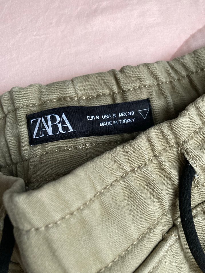 Zara Erkek Haki Rahat Kesim Pantolon - Görsel 3