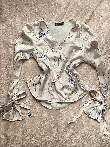 Bershka Coquette Lolita Saten Bluz
