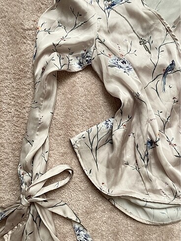 xs Beden Bershka Coquette Lolita Saten Bluz