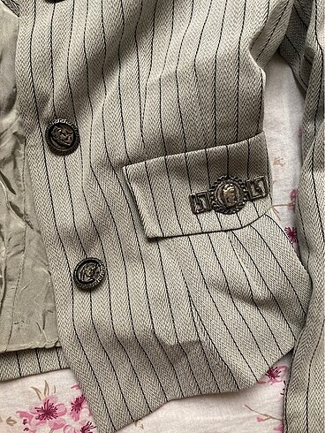 l Beden Vintage Çizgili Blazer