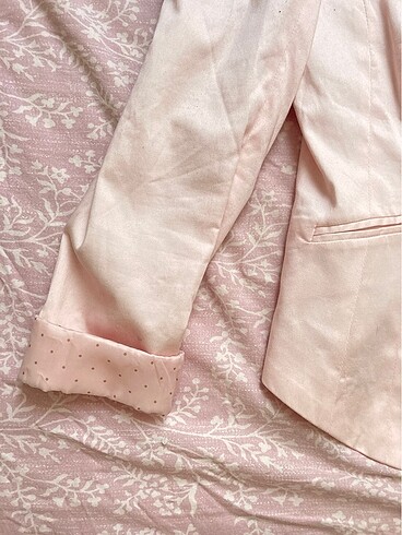 s Beden Coquette Lolita Puantiye Detaylı Blazer