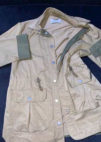 Düğmeli Bej Ceket - Görsel 4