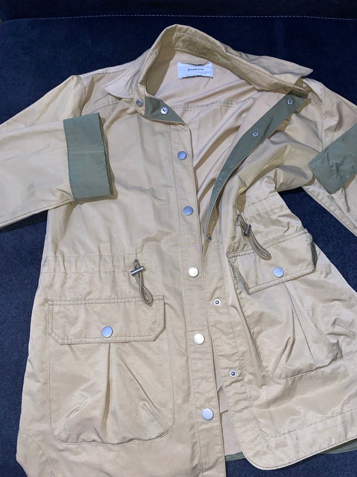 Düğmeli Bej Ceket - Görsel 4