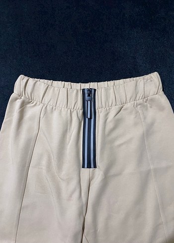 Düğmeli Bej Kadın Eşofman - Görsel 5