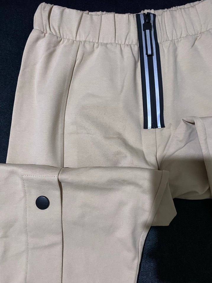 Düğmeli Bej Kadın Eşofman - Görsel 3