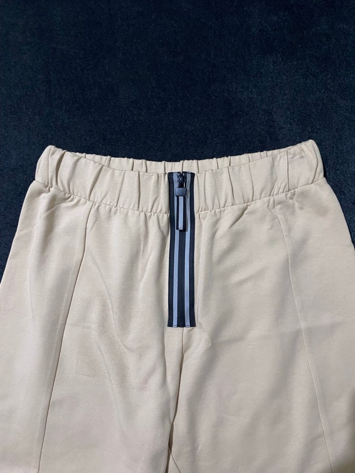 Düğmeli Bej Kadın Eşofman - Görsel 5