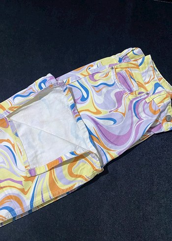 Kadın Çok Renkli Kot Pantolon - Görsel 3