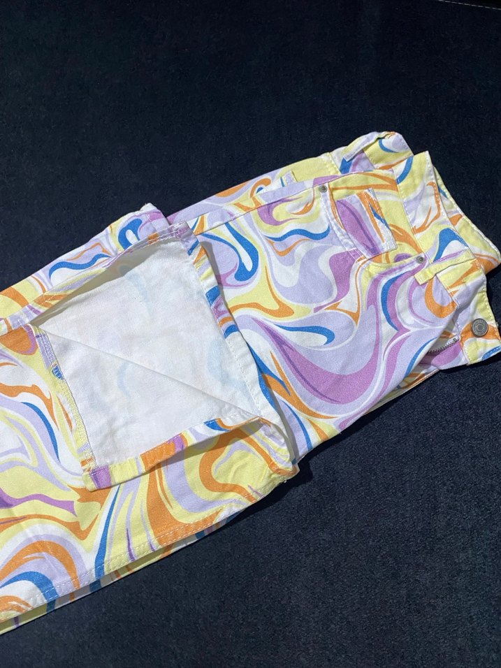 Kadın Çok Renkli Kot Pantolon - Görsel 3