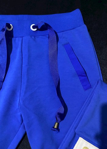 Kadın Mavi Rahat Kesim Eşofman Altı - Görsel 4