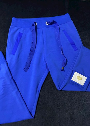 Kadın Mavi Rahat Kesim Eşofman Altı - Görsel 2