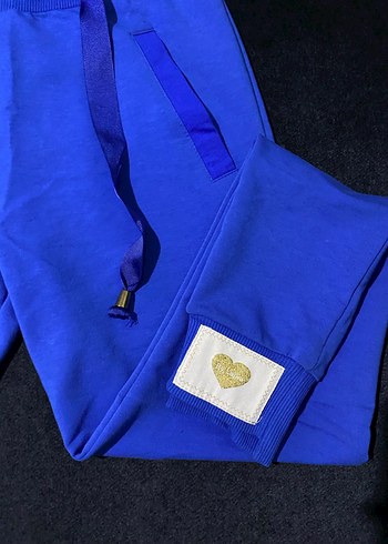 Kadın Mavi Rahat Kesim Eşofman Altı - Görsel 3