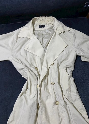Kadın Krem Trençkot - Görsel 2