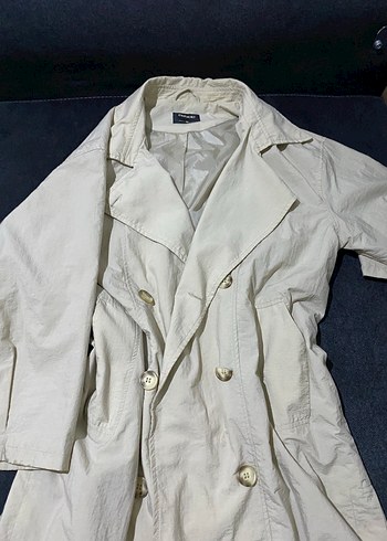 Kadın Krem Trençkot - Görsel 3