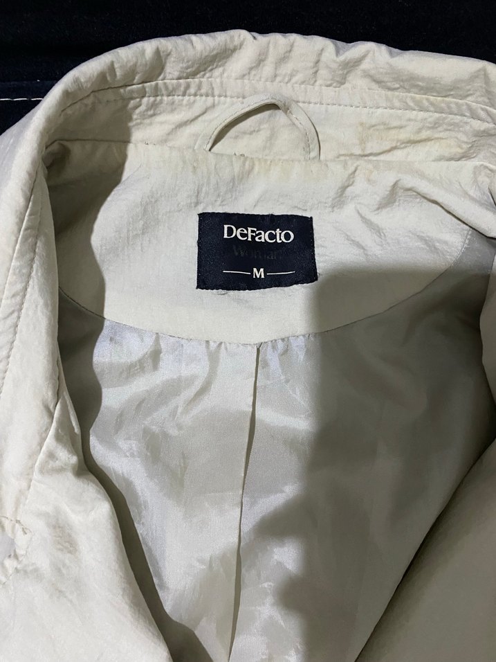 Kadın Krem Trençkot - Görsel 5