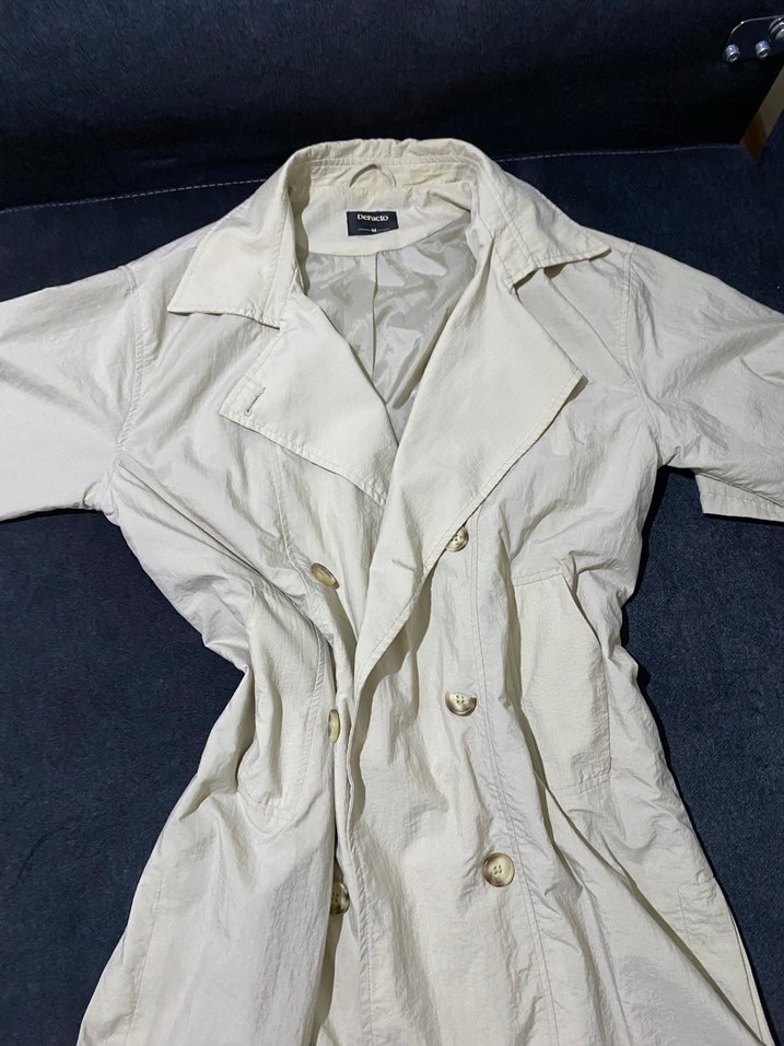 Kadın Krem Trençkot - Görsel 2